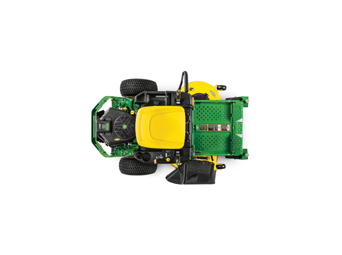 Tondeuse autoportée John Deere Z345R vue du dessus