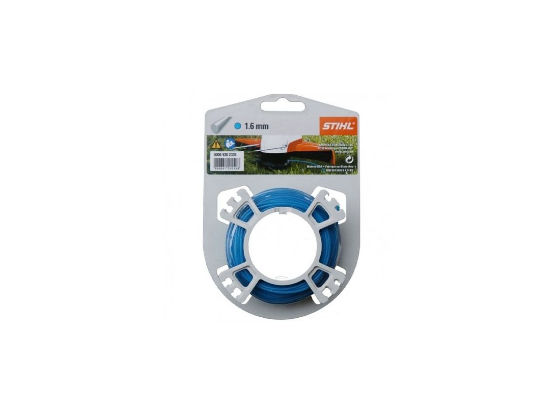 Fils de coupe ronds et silencieux Bleu - STIHL 1.6 mm
