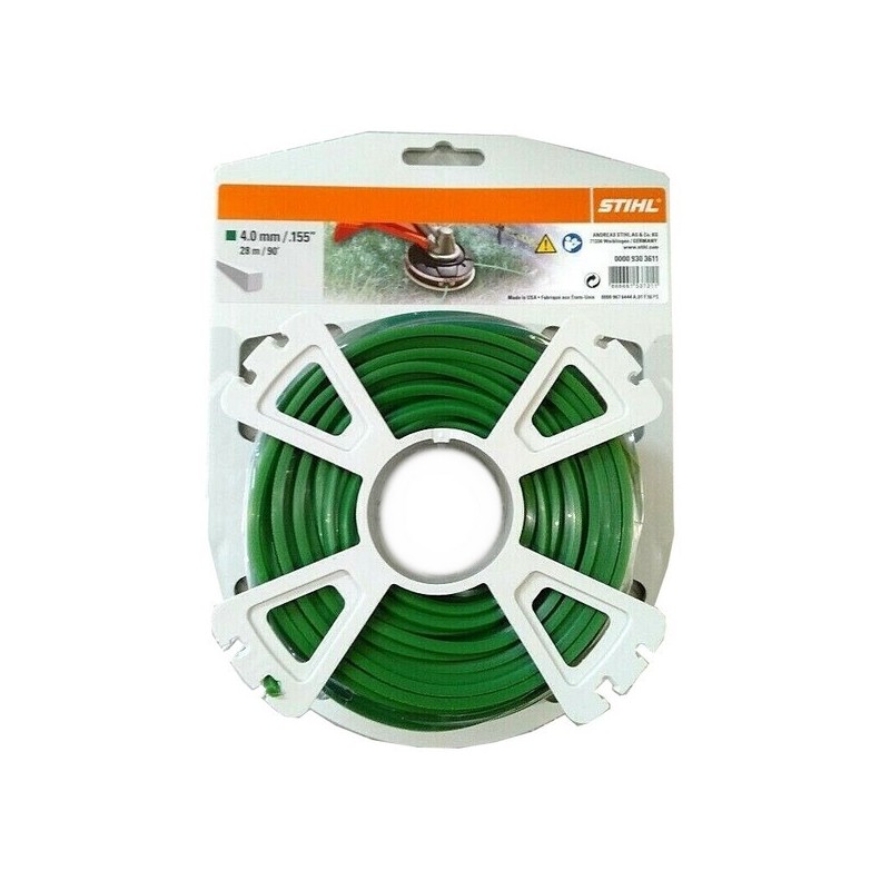 Fils de coupe carrés Vert foncé - STIHL 3.3 mm