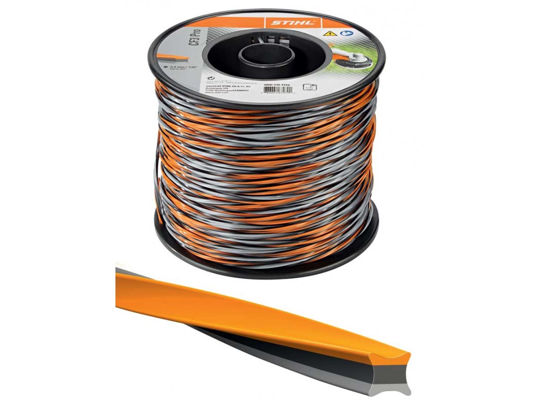 Fils de coupe Professionnel 3 couleurs - STIHL 2.7mm / 280m