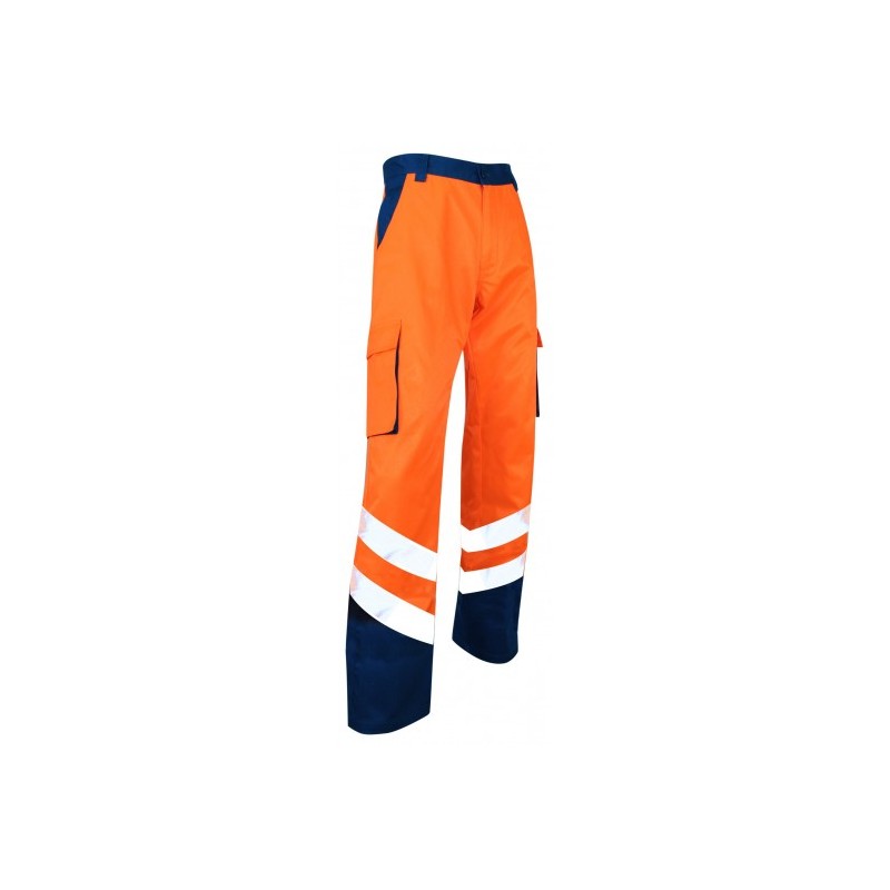 Pantalon balise haute visibilité Bleu & Orange - LMA