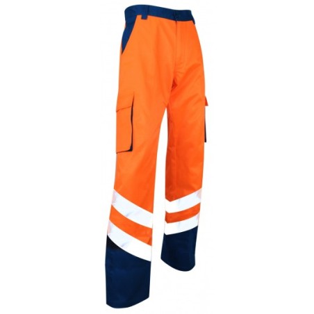 Pantalon balise haute visibilité Bleu & Orange - LMA