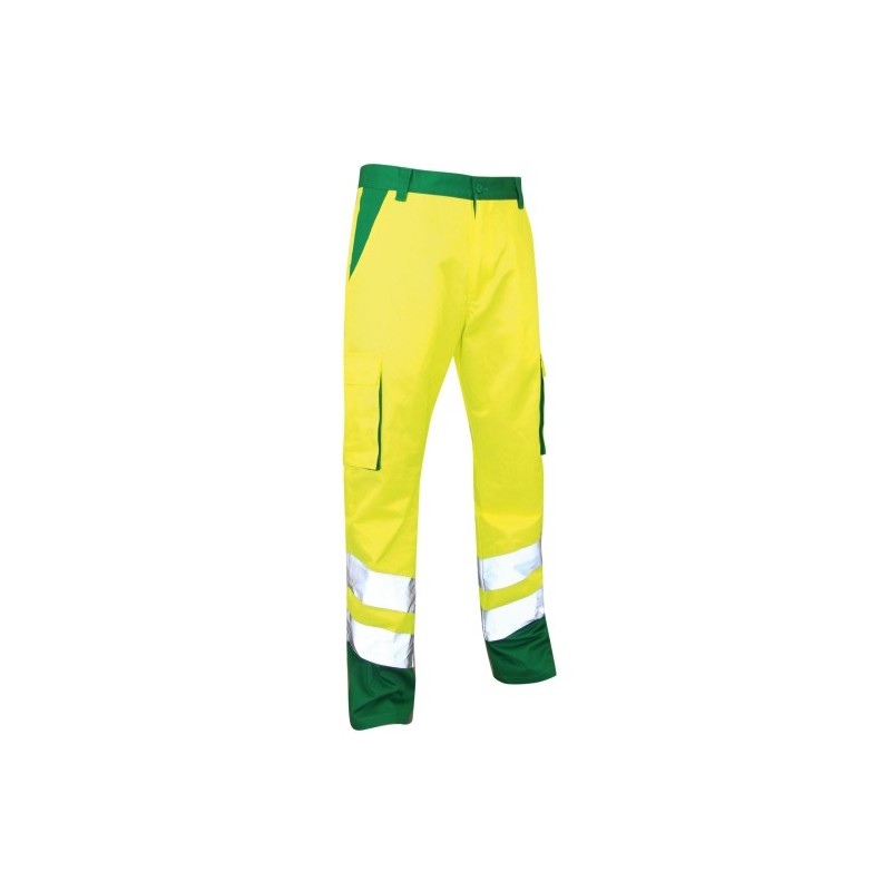 Pantalon balise haute visibilité Vert & Jaune - LMA