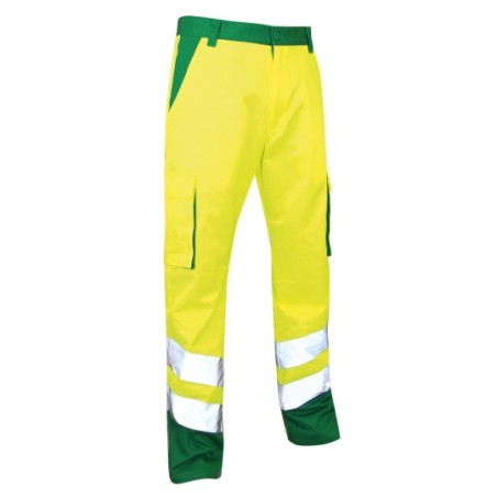 Pantalon balise haute visibilité Vert & Jaune - LMA