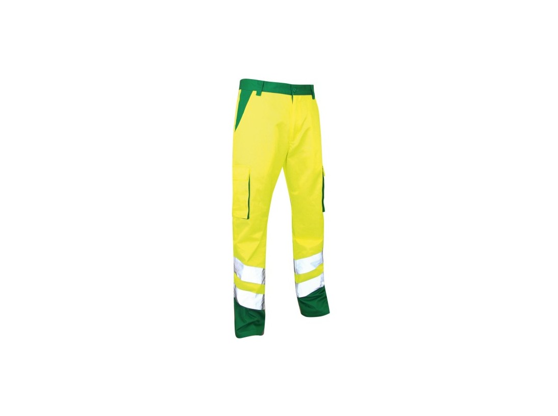 Pantalon balise haute visibilité Vert & Jaune - LMA