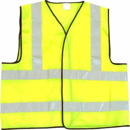 Gilet SÉCURITÉ sans manches haute visibilité JAUNE MIXTE - LMA